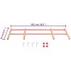 Ryggstöd för kälke röd plywood vidaXL – miniatyr 6