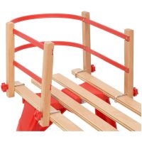Ryggstöd för kälke röd plywood vidaXL