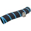 S-formad kattunnel svart och blå 122 cm polyester vidaXL – miniatyr 2