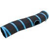 S-formad kattunnel svart och blå 122 cm polyester vidaXL – miniatyr 3