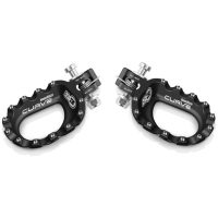 S3 Curve Footrests Aluminium Black