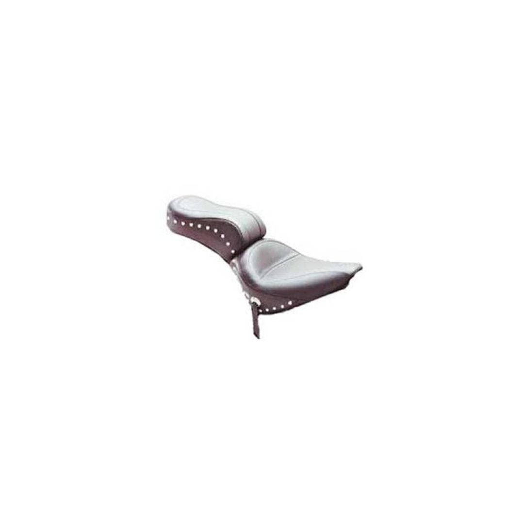 Sadel 2-Up Studded Svart MUSTANG STUDDED SEAT 84-99 FXST