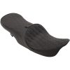 Sadel 2-Up Touring Low Profile Läder Svart DRAG SPECIALTIES – miniatyr 1