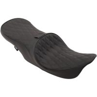 Sadel 2-Up Touring Low Profile Läder Svart DRAG SPECIALTIES