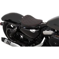 Sadel Bobber Solo Svart/röd DRAG SPECIALTIES