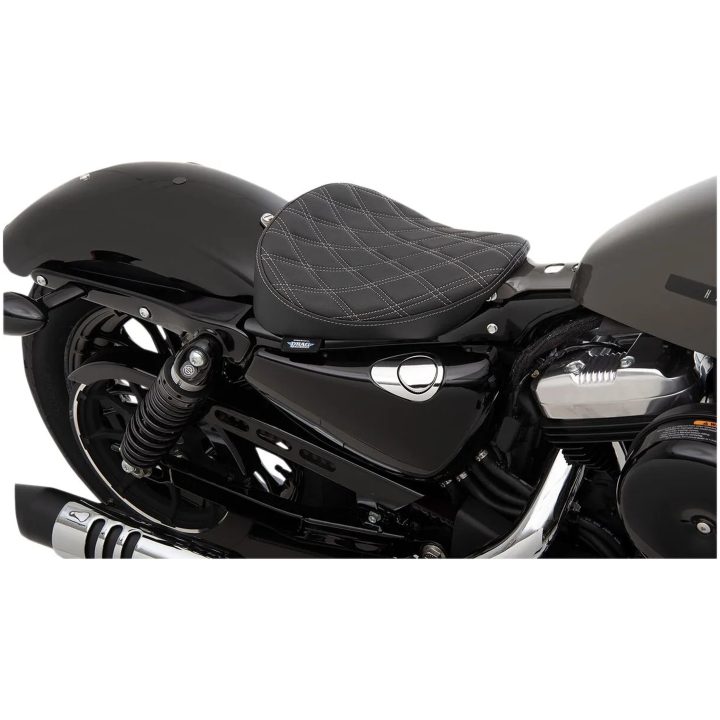 Sadel Bobber Solo Svart/silver DRAG SPECIALTIES – bild 2