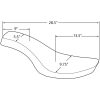 Sadel Classic Stitch Spoon Style Svart DRAG SPECIALTIES – miniatyr 5