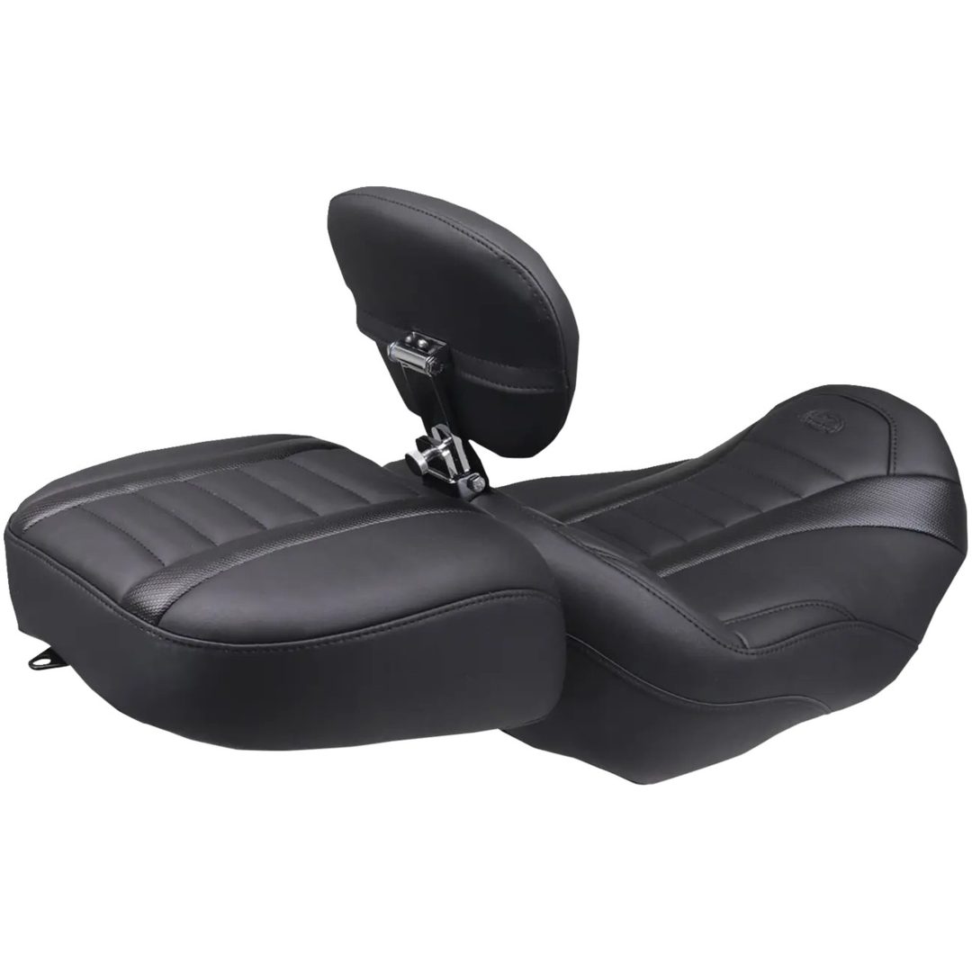 Sadel Deluxe Touring Solo Svart/grå MUSTANG – bild 2