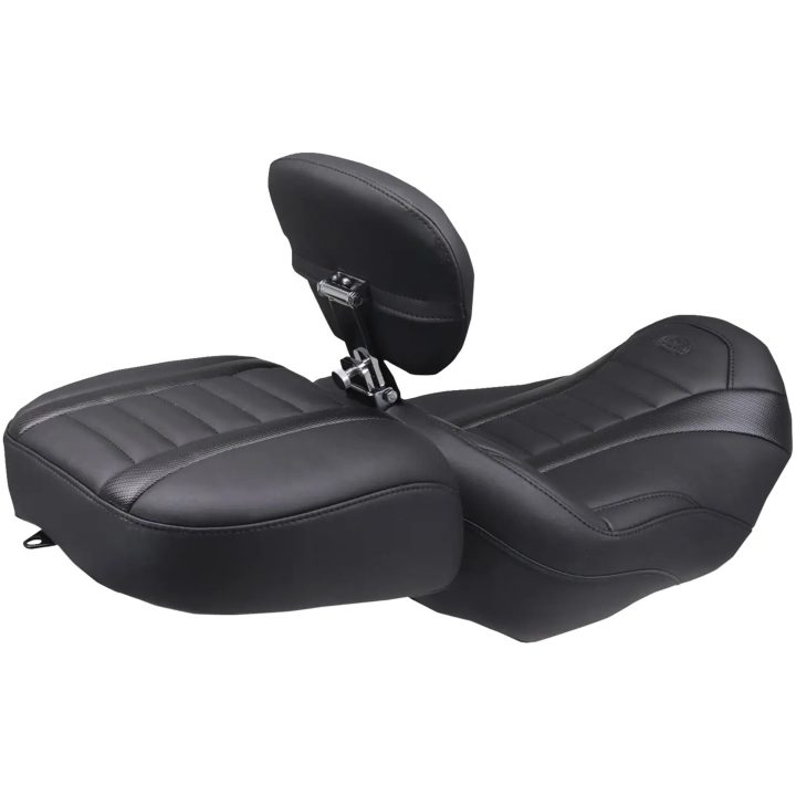 Sadel Deluxe Touring Solo Svart/grå MUSTANG – bild 2