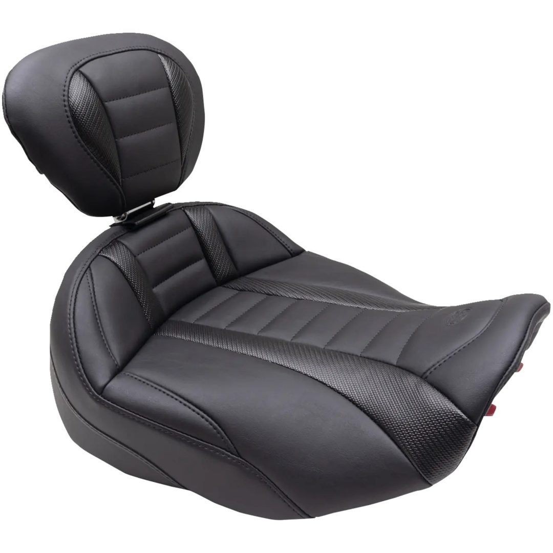 Sadel Deluxe Touring Solo Svart/grå MUSTANG