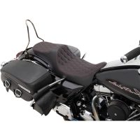 Sadel Extended Reach Predator Iii Svart/röd DRAG SPECIALTIES