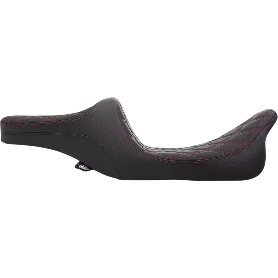 Sadel Extended Reach Predator Iii Svart/röd DRAG SPECIALTIES – bild 2