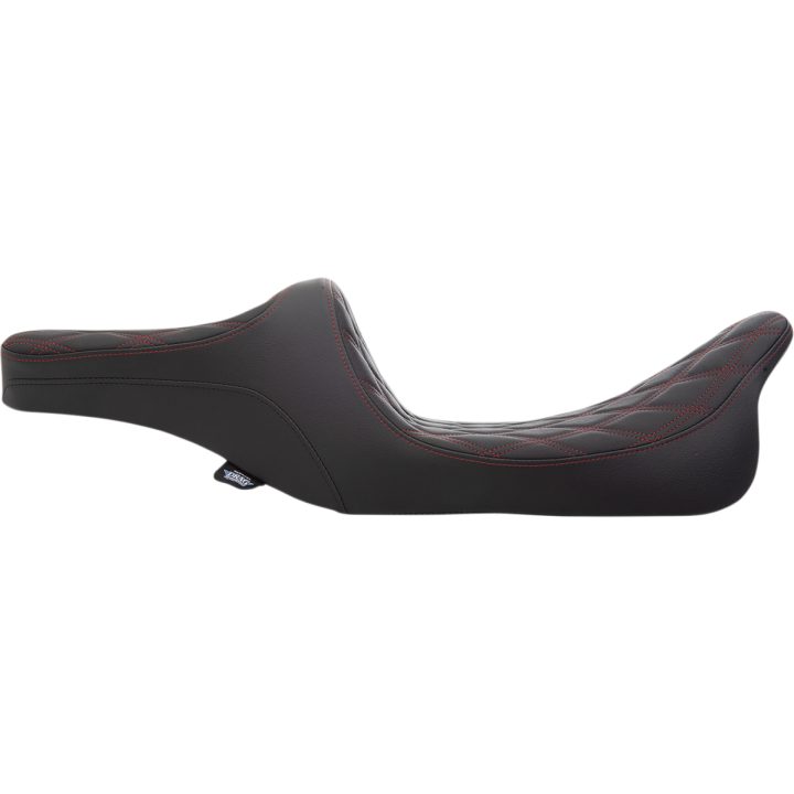 Sadel Extended Reach Predator Iii Svart/röd DRAG SPECIALTIES – bild 2