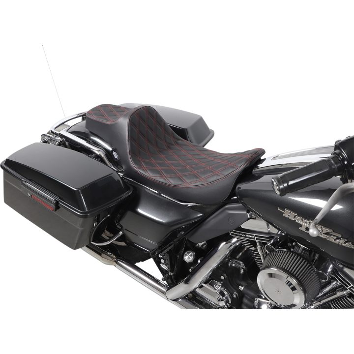 Sadel Extended Reach Svart/Röd DRAG SPECIALTIES – bild 3