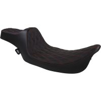 Sadel Extended Reach Svart/Röd DRAG SPECIALTIES