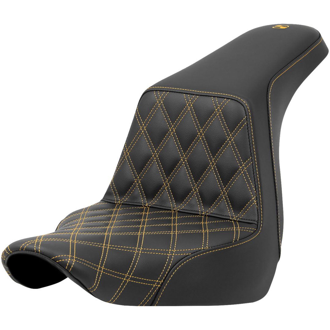 Sadel Lattice Stitch Step-up Svart/guld SADDLEMEN