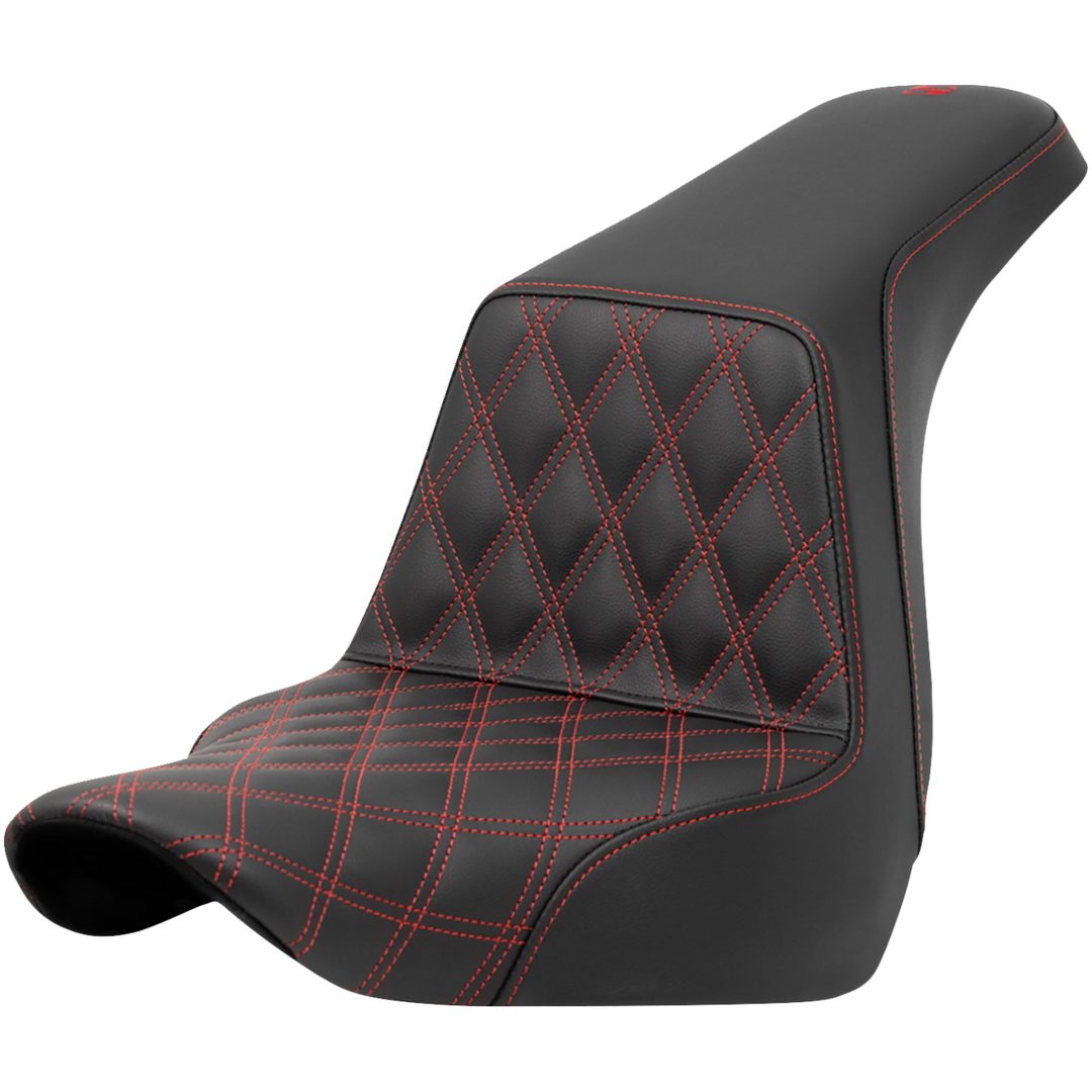 Sadel Lattice Stitch Step-up Svart/röd SADDLEMEN
