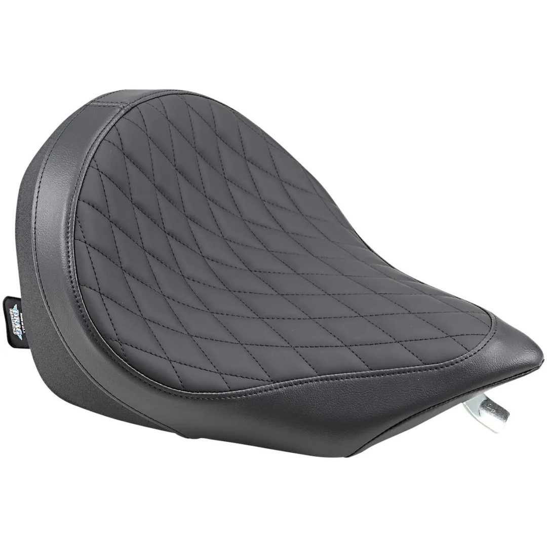 Sadel Low-Profile Solo Svart Diamond DRAG SPECIALTIES
