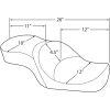 Sadel Low-Profile Svart DRAG SPECIALTIES – miniatyr 4