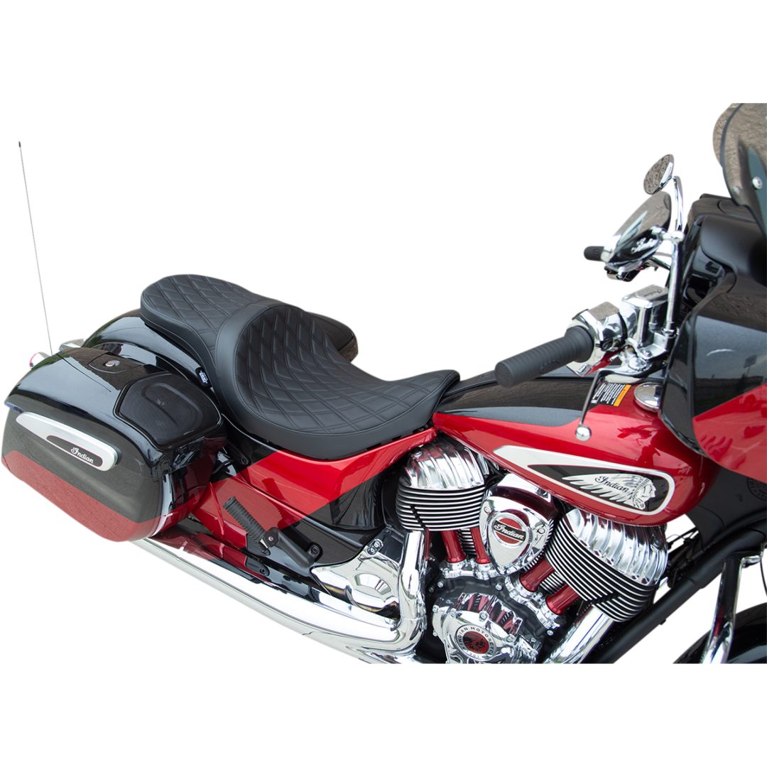 Sadel Low-profile Touring Svart DRAG SPECIALTIES