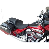 Sadel Low-profile Touring Svart DRAG SPECIALTIES