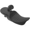 Sadel Low Profile Touring Svart DRAG SPECIALTIES Diamond Stitch – miniatyr 1