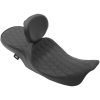 Sadel Low Profile Touring Svart DRAG SPECIALTIES Diamond Stitch – miniatyr 2