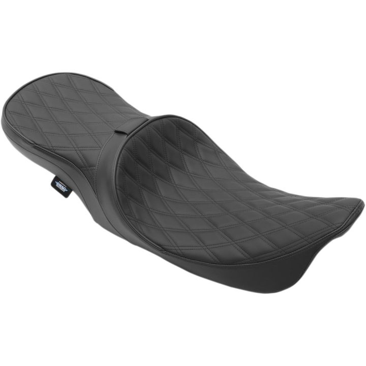 Sadel Low Profile Touring Svart DRAG SPECIALTIES Diamond Stitch – bild 3