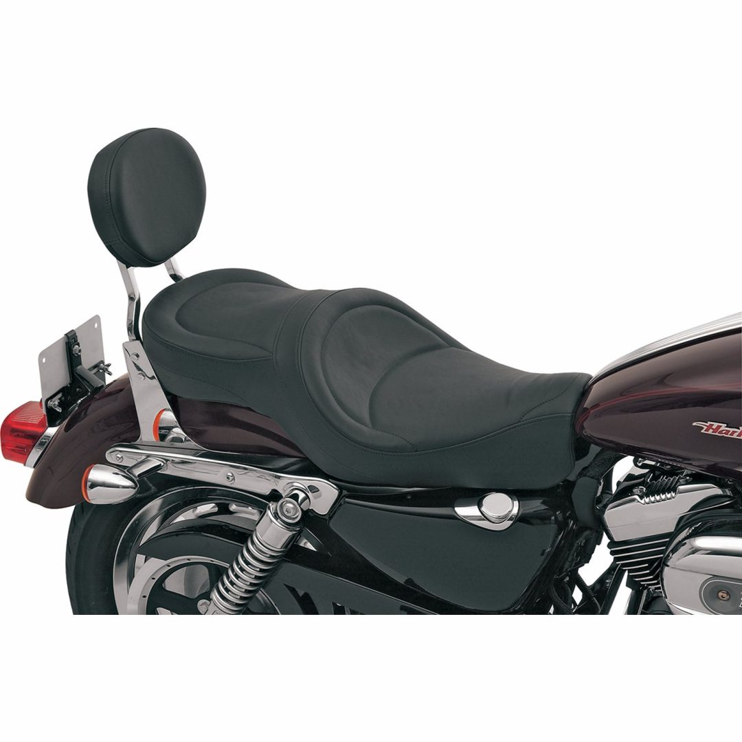 Sadel Low-profile Wide Touring Svart DRAG SPECIALTIES SEAT WIDE LOPRO MLD 04+XL