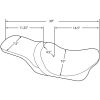 Sadel Pradator 2-UP Svart DRAG SPECIALTIES Smooth – miniatyr 6