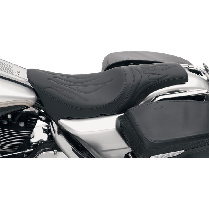 Sadel Pradator Svart DRAG SPECIALTIES Flame stitch – bild 2
