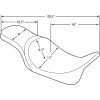 Sadel Predator 2-UP Svart Drag Specialties – miniatyr 2