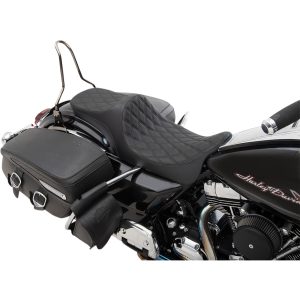 Sadel Predator Iii 2-up Svart/silver DRAG SPECIALTIES