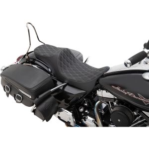 Sadel Predator Iii 2-up Svart/silver DRAG SPECIALTIES