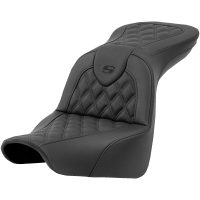 Sadel Roadsofa Lattice Stitch Svart Läder SADDLEMEN