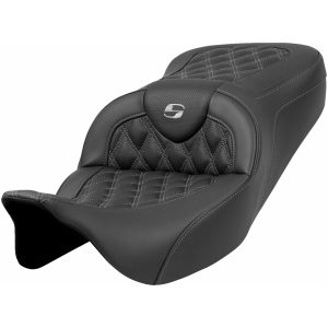 Sadel Roadsofa Lattice Stitch Svart Läder SADDLEMEN