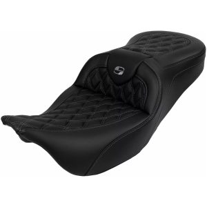 Sadel Roadsofa Lattice Stitch Svart Läder SADDLEMEN