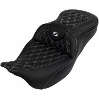 Sadel Roadsofa Lattice Stitch Svart Läder SADDLEMEN