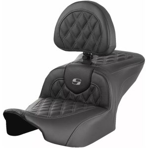 Sadel Roadsofa Lattice Stitch Svart Läder SADDLEMEN