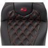 Sadel Roadsofa Lattice Stitch Svart Läder SADDLEMEN – miniatyr 2