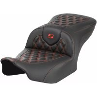 Sadel Roadsofa Lattice Stitch Svart Läder SADDLEMEN