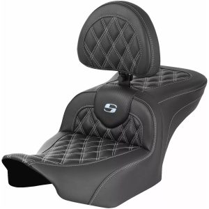 Sadel Roadsofa Lattice Stitch Svart Läder SADDLEMEN