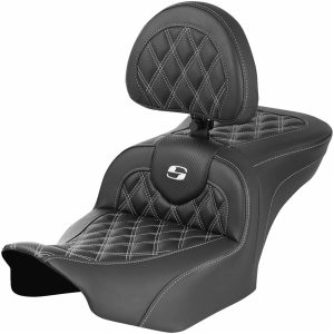 Sadel Roadsofa Lattice Stitch Svart Läder SADDLEMEN