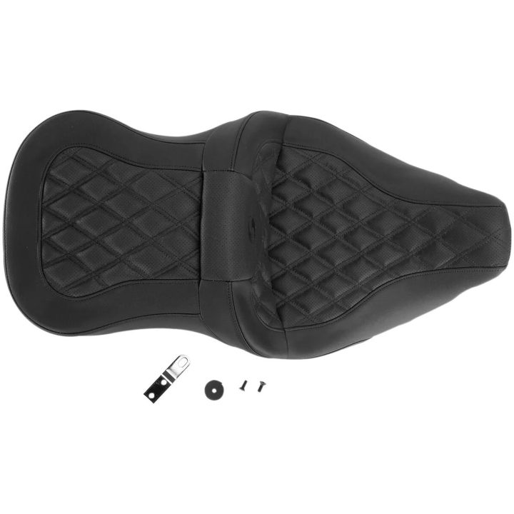 Sadel Roadsofa Lattice Stitch Svart Läder SADDLEMEN – bild 3