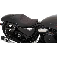 Sadel Solo Svart/röd DRAG SPECIALTIES