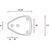 Sadel Solo Universal Svart C-Racer Medium – miniatyr 3