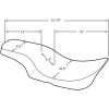 Sadel Spoon-Style Svart DRAG SPECIALTIES Smooth – miniatyr 2