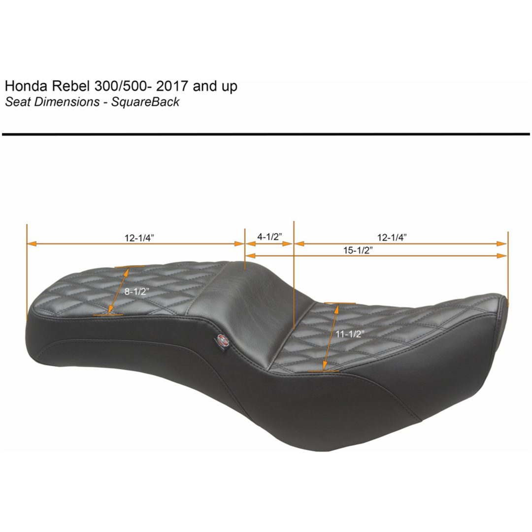 Sadel Squareback One-Piece Svart MUSTANG – bild 3