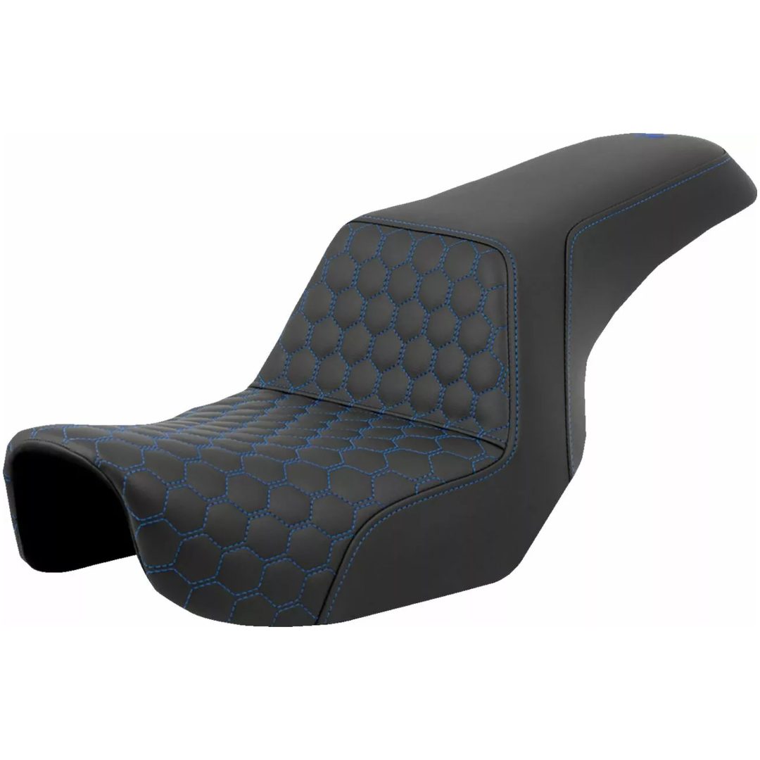 Sadel Step-up Honeycomb Svart/blå SADDLEMEN