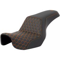 Sadel Step-up Honeycomb Svart/orange SADDLEMEN